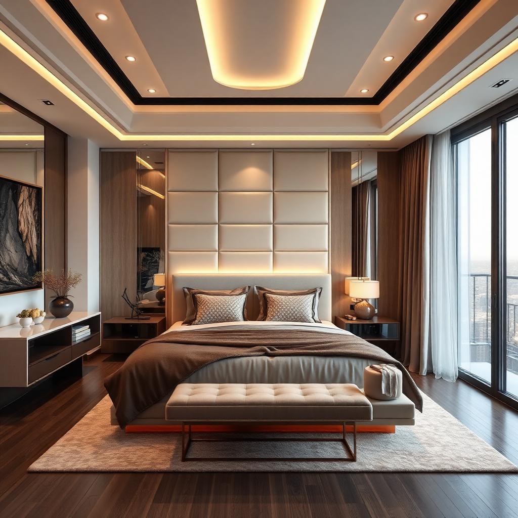 Luxury bedroom interior